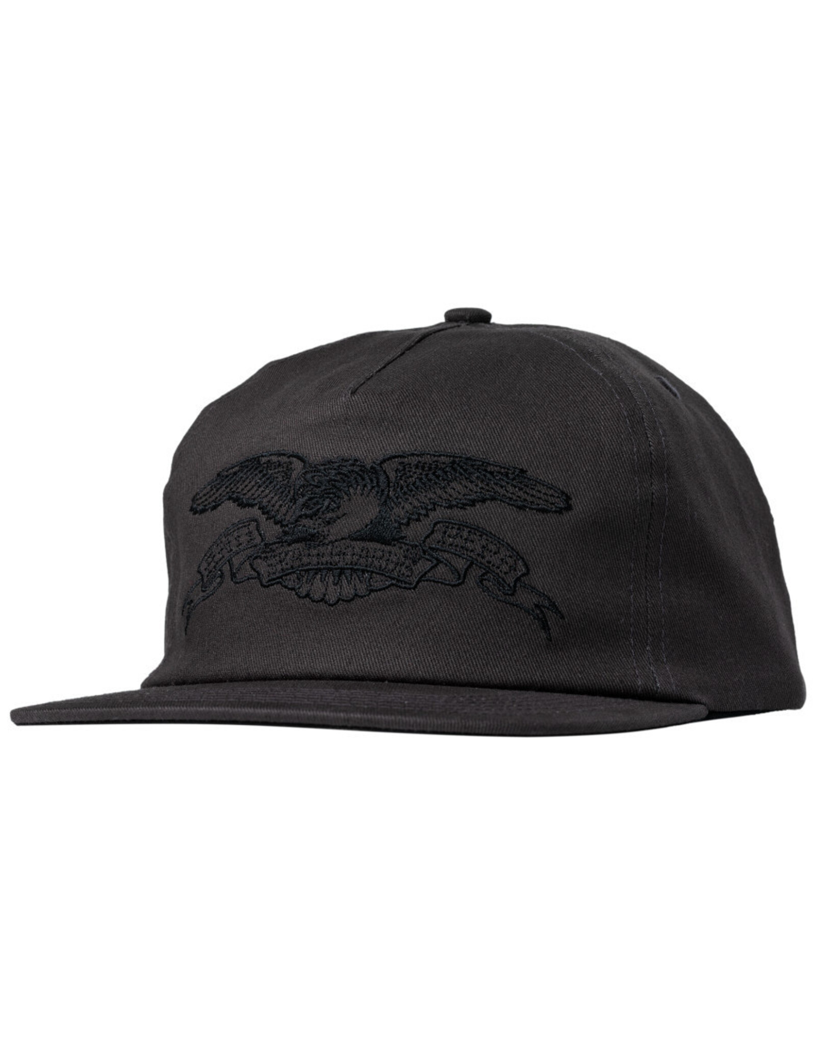 Anti Hero Anti Hero Hat Basic Eagle Embroidery Snapback (Black/Black)