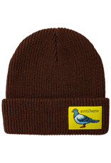 Anti Hero Anti Hero Beanie Lil Pigeon Label Cuff (Brown/Yellow)