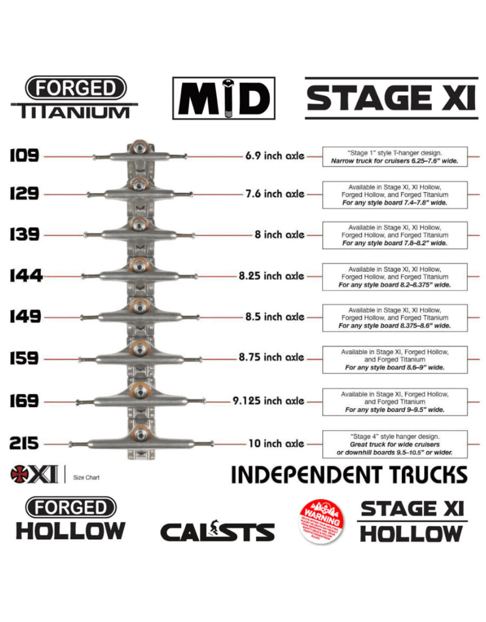 Independent Independent Trucks 144 Stage 11 Hollow Braden Hoban Standard Transparent Black (Sold in Pair)