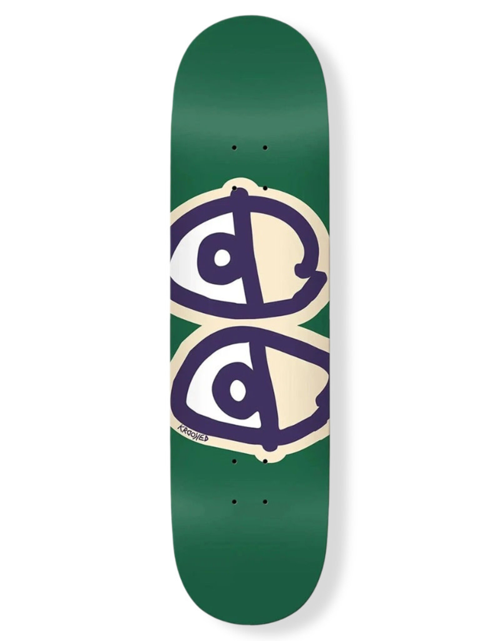 Krooked Krooked Deck Team Eyes Green (8.5)