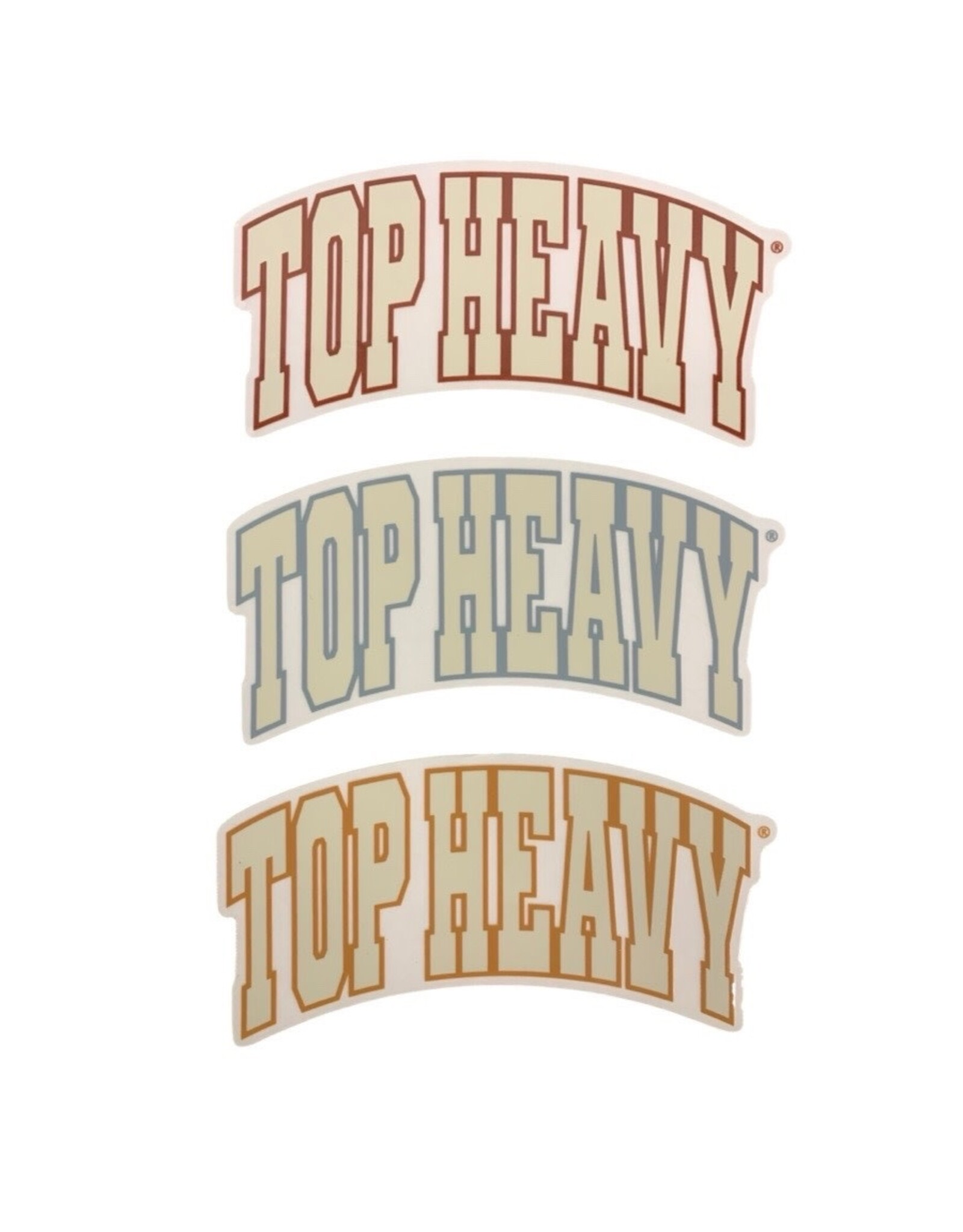 Top Heavy Top Heavy Sticker Arch Logo (Assorted)
