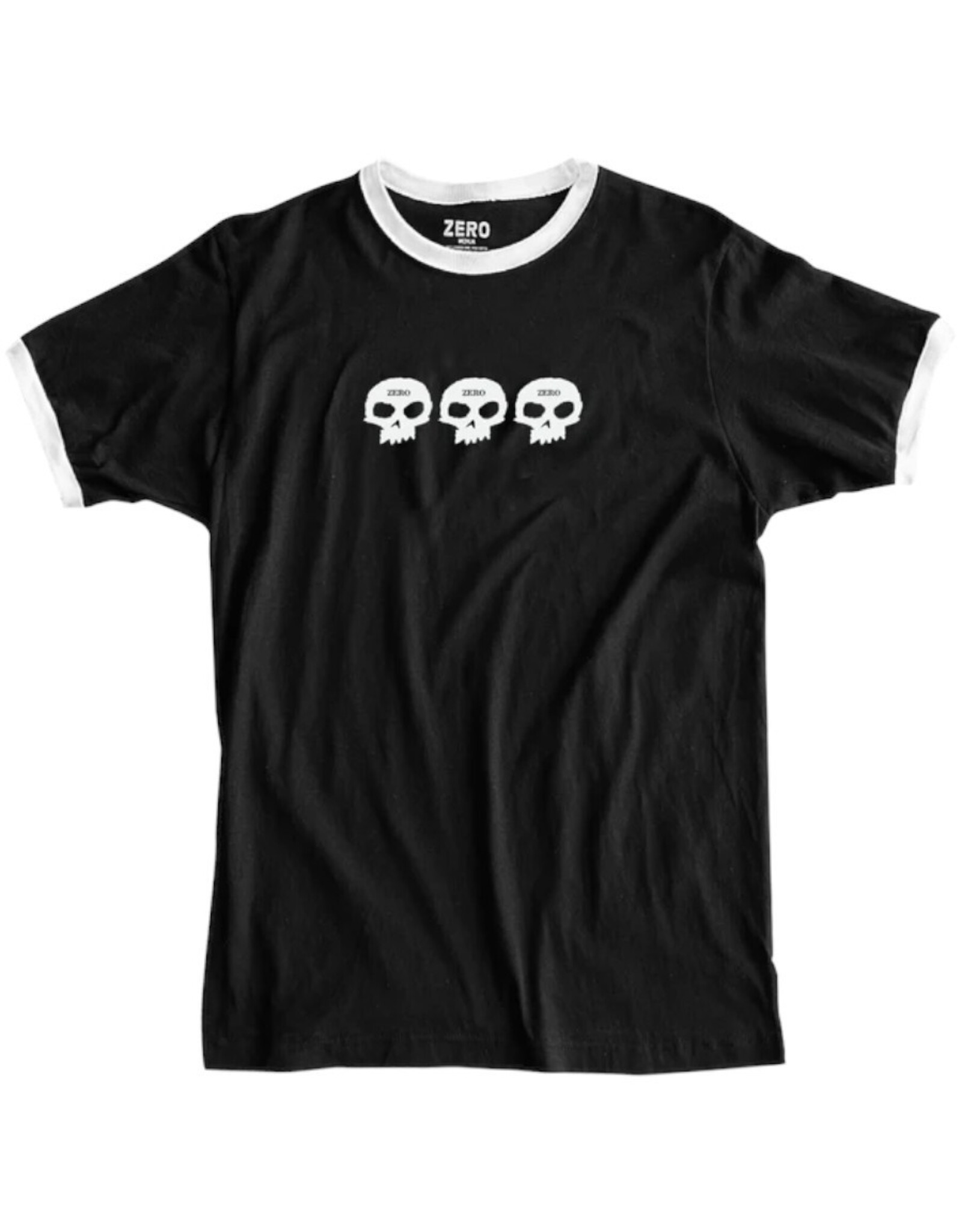 Zero Skateboards Zero Tee Ringer 3 Skull S/S (Black)