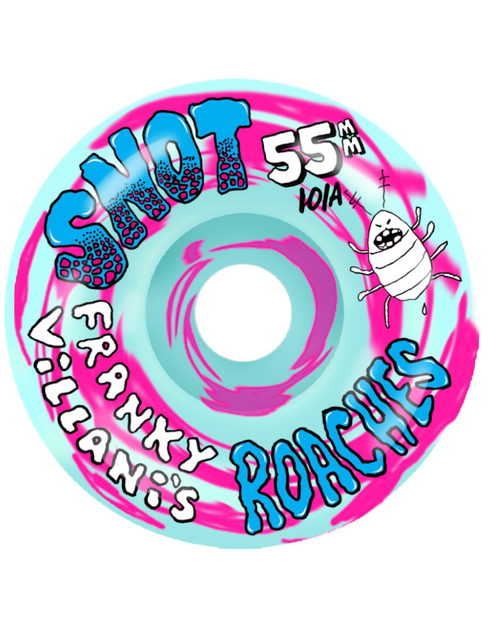 Snot Snot Wheels Franky Villani Roaches Conical Blue Swirl (55mm/101a)
