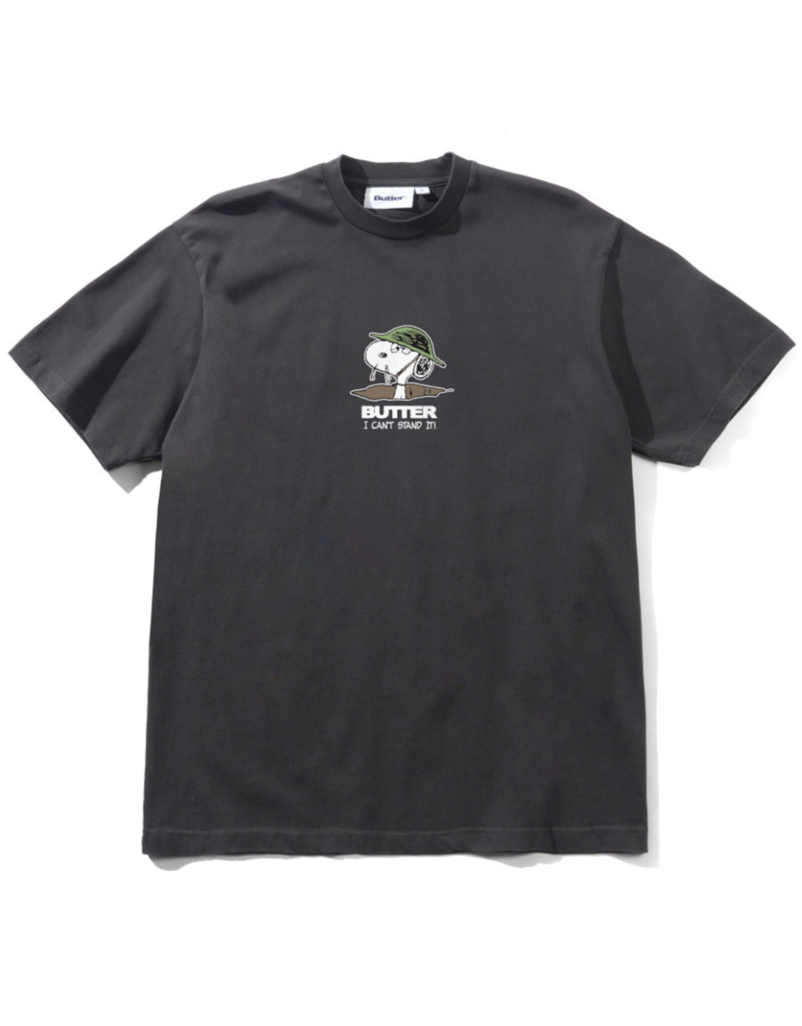 Butter Goods Butter Goods Tee X Peanuts Can't Stand It S/S (Washed Black)