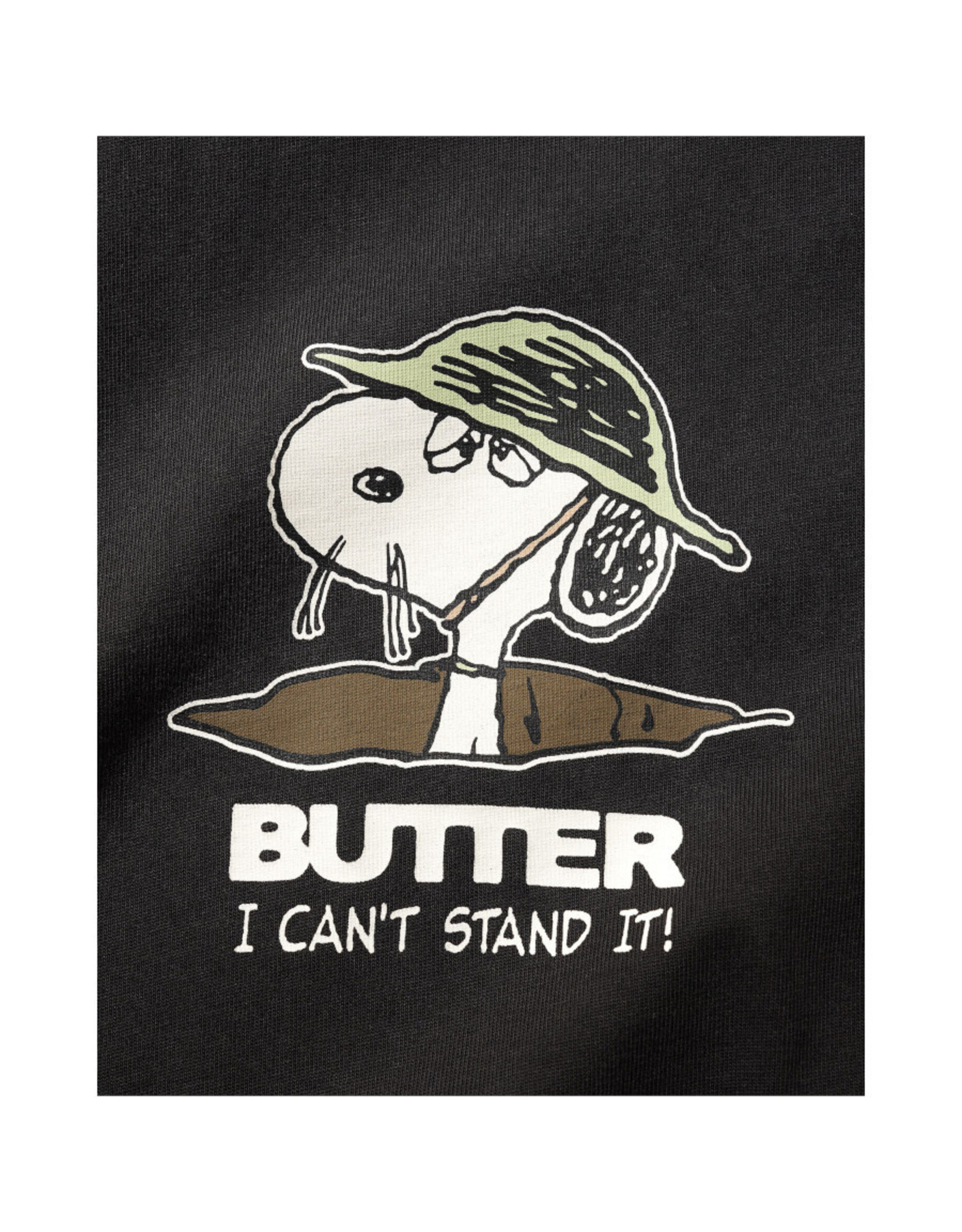 Butter Goods Butter Goods Tee X Peanuts Can't Stand It S/S (Washed Black)