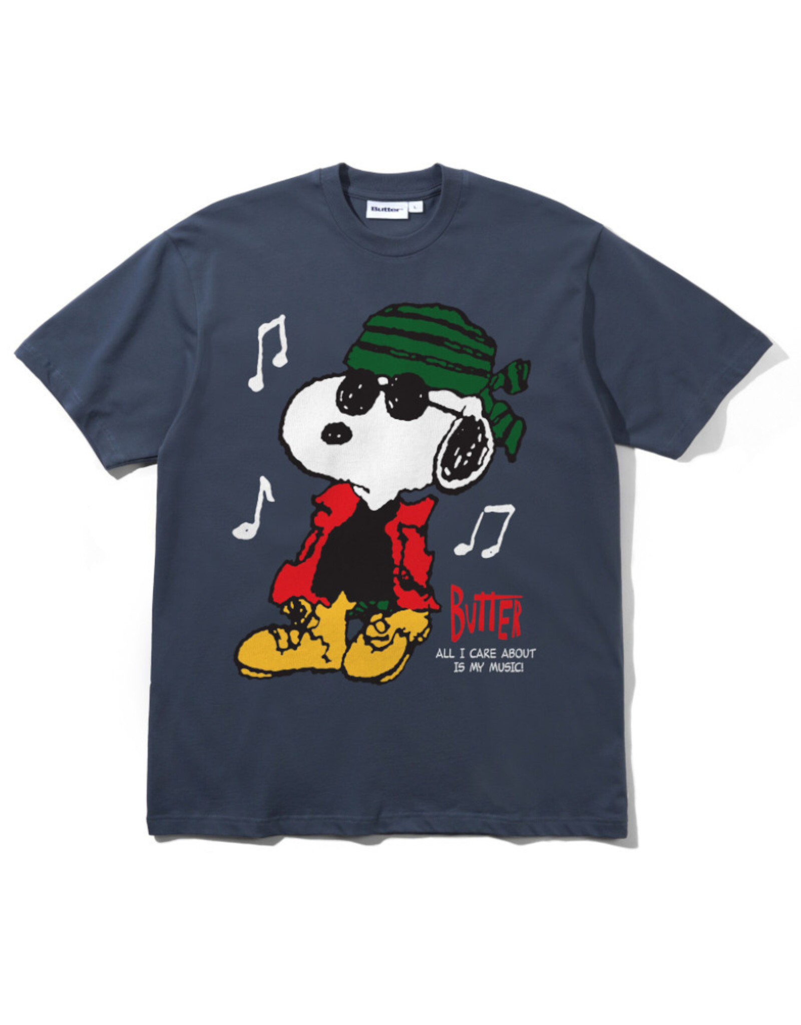 Butter Goods Butter Goods Tee X Peanuts Music S/S (Slate)