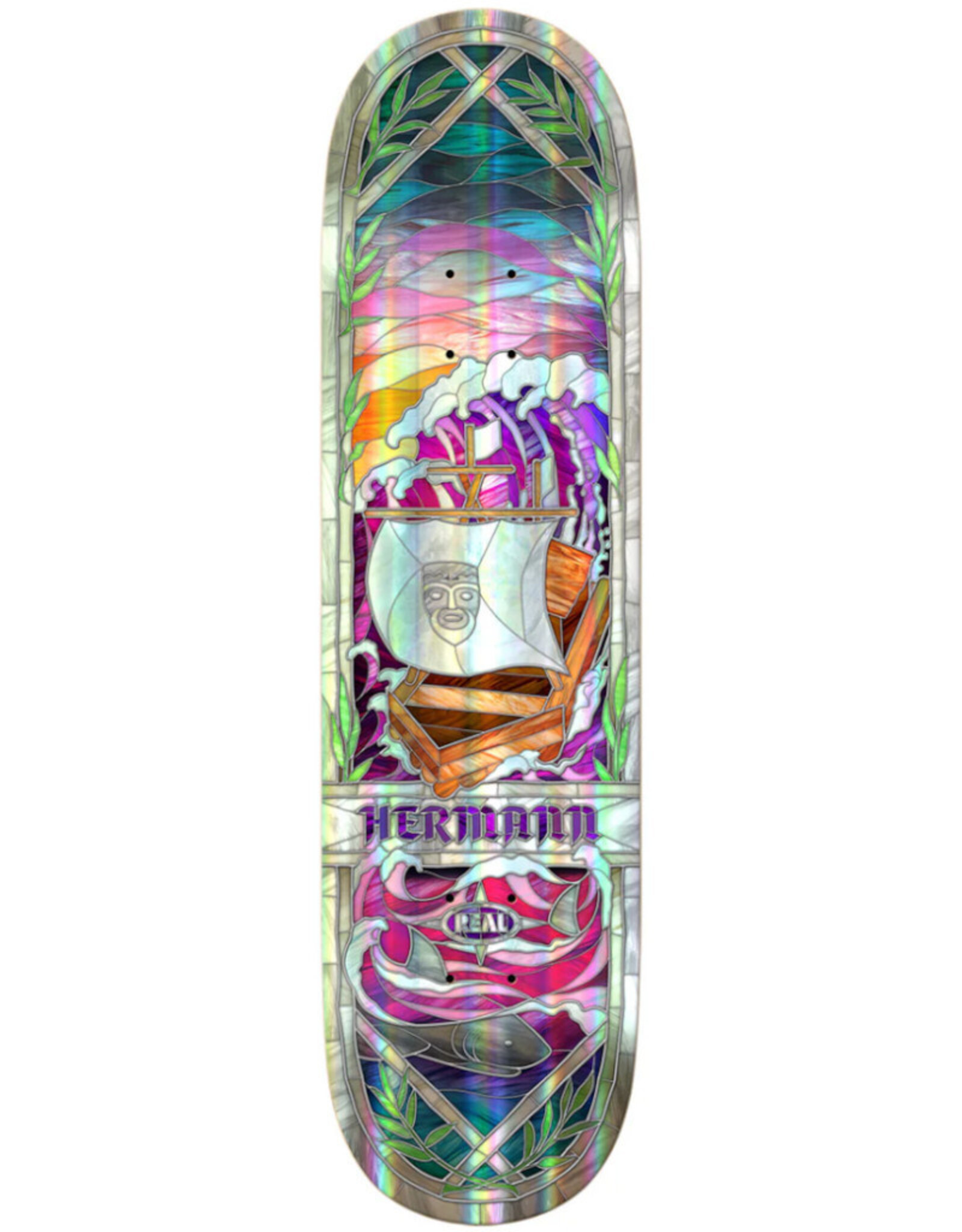 Real Real Deck Hermann Stene Holographic Rainbow Foil Catherdral (8.38)