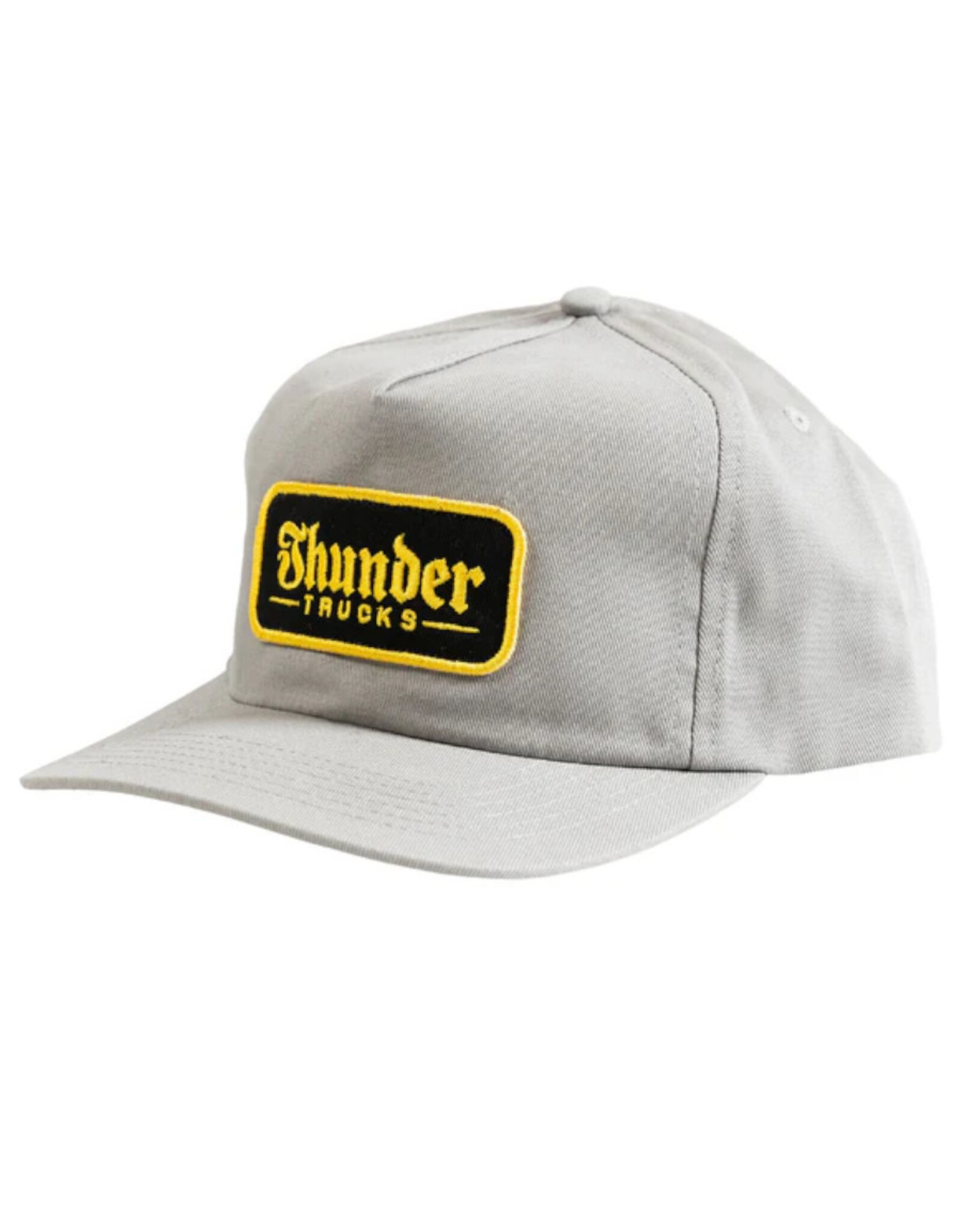 Thunder Thunder Hat Script Patch Snapback (Grey/Gold)