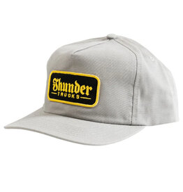 Thunder Thunder Hat Script Patch Snapback (Grey/Gold)