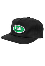 Real Real Hat Oval Snapback (Black/Green)