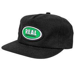 Real Real Hat Oval Snapback (Black/Green)