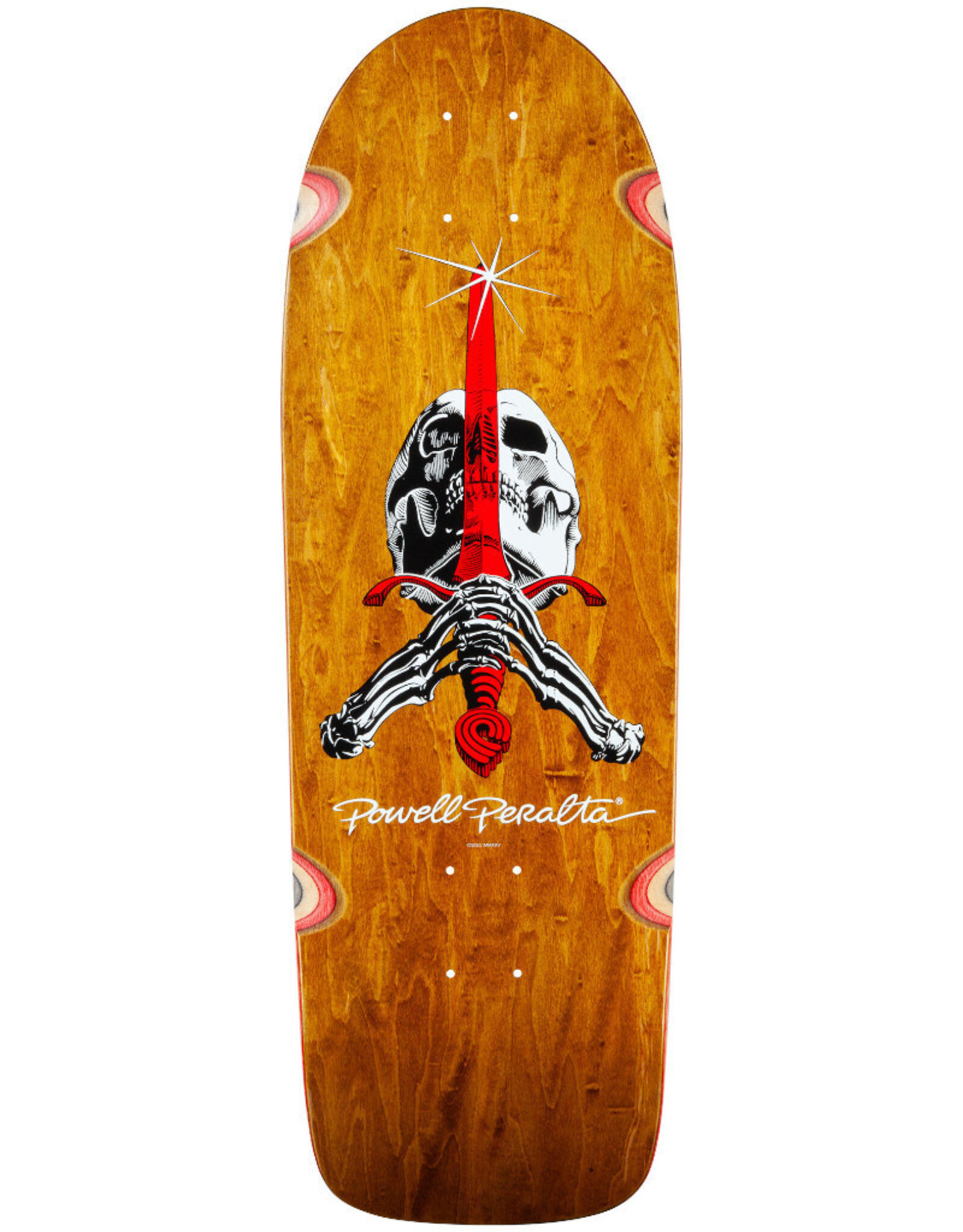 Powell Peralta Peralta Deck OG Ray Rodriguez Skull and Sword 11 Brown Stain (10.0)
