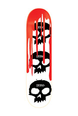 Zero Skateboards Zero Deck Team 3 Skull Blood White (8.25)