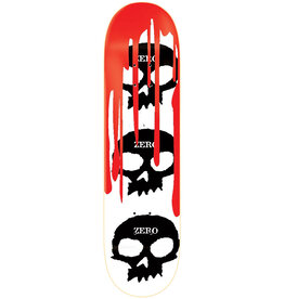 Zero Skateboards Zero Deck Team 3 Skull Blood White (8.25)