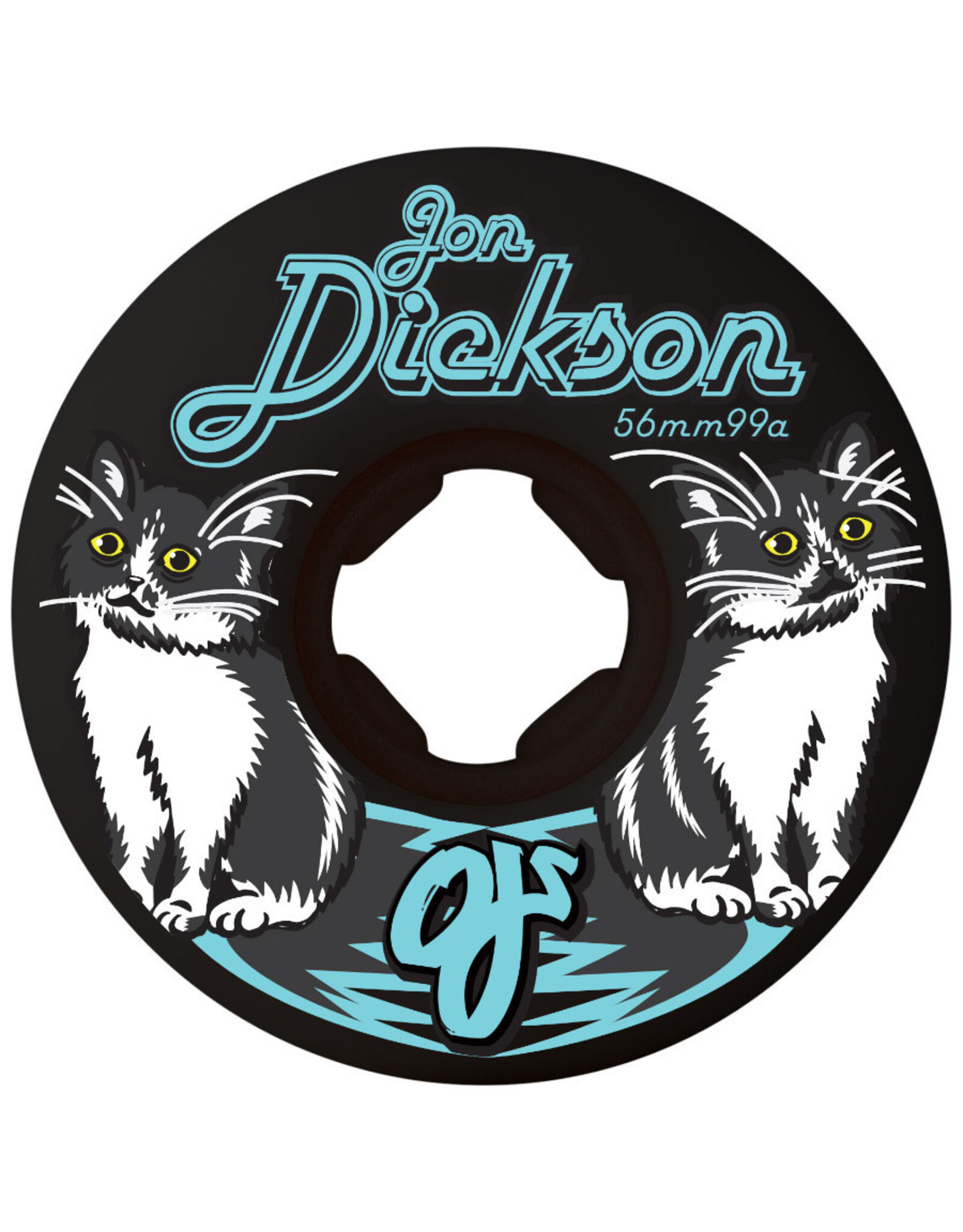 OJ Wheels OJ Wheels Jon Dickson Cat Chubbies White/Black (56mm/99a)
