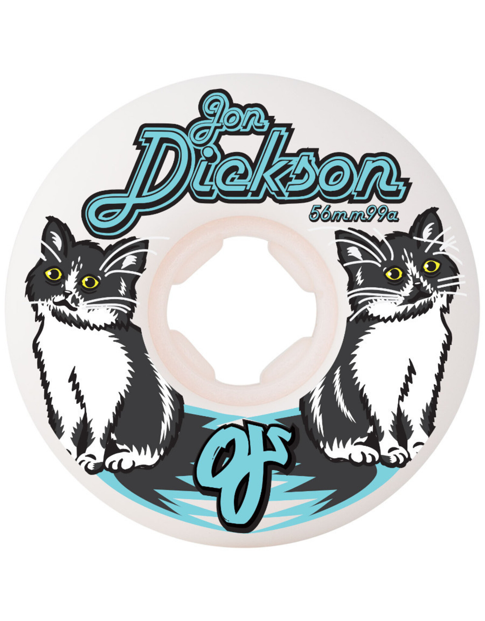 OJ Wheels OJ Wheels Jon Dickson Cat Chubbies White/Black (56mm/99a)