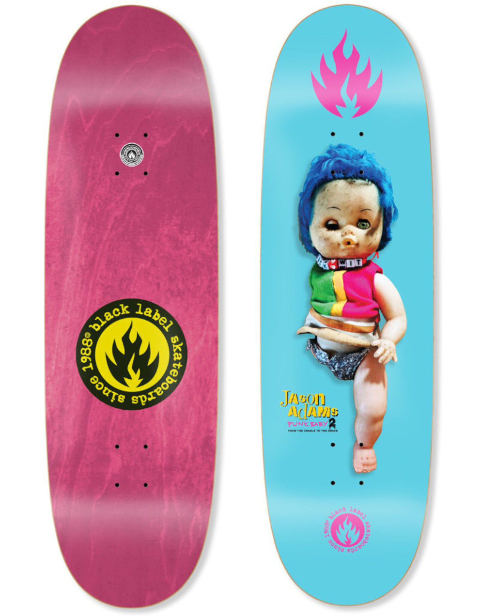 Black Label Black Label Deck Jason Adams Punk Baby 2 Custom Egg Shape (9.5)