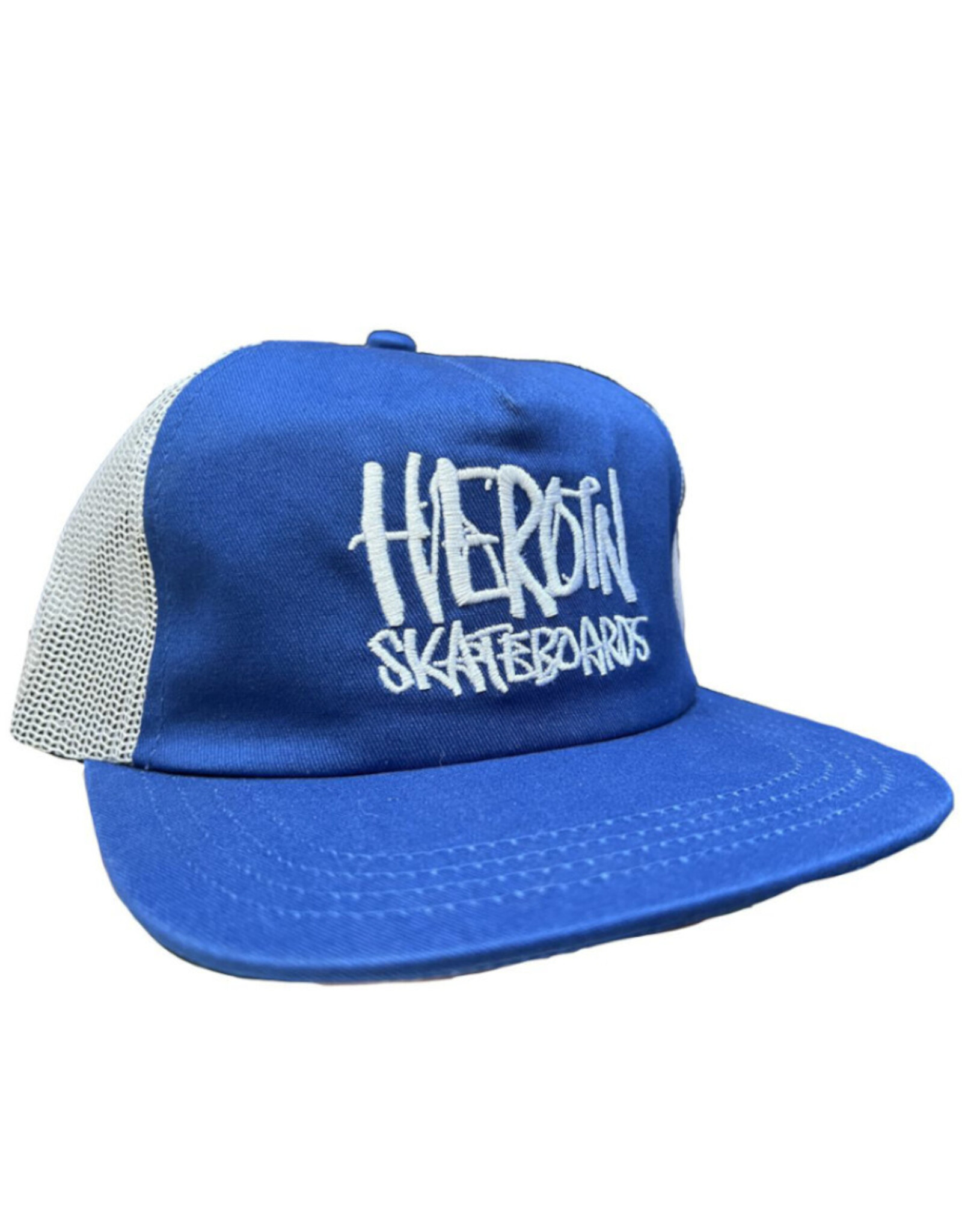 Heroin Heroin Hat Marker Trucker Snapback (Royal Blue)