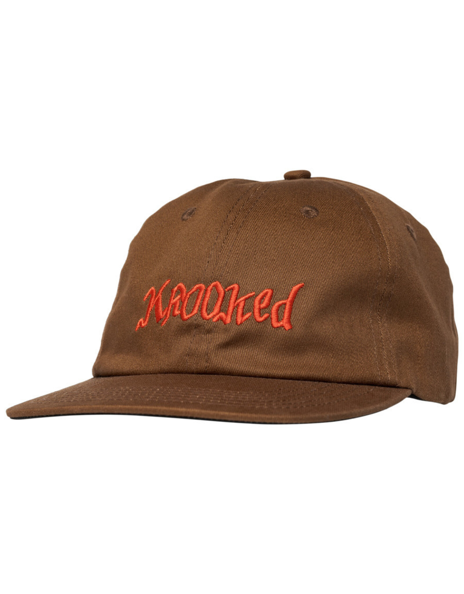 Krooked Krooked Hat Double OK Script Strapback (Brown)