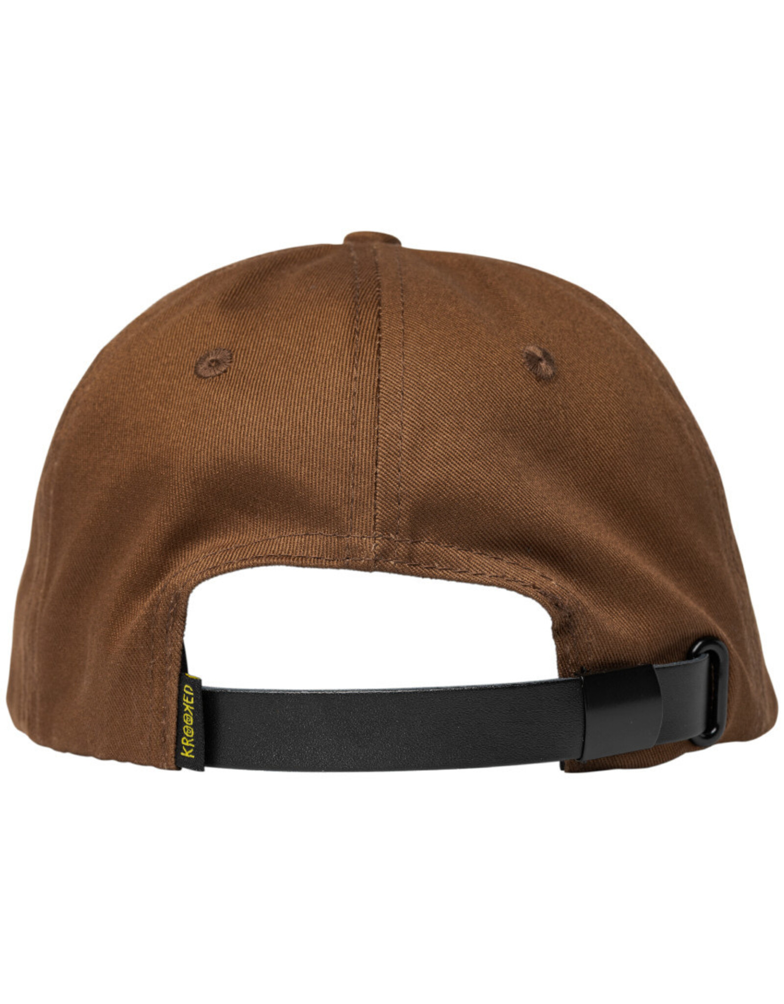 Krooked Krooked Hat Double OK Script Strapback (Brown)