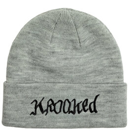 Krooked Krooked Beanie Double OK Script Cuff (Grey)