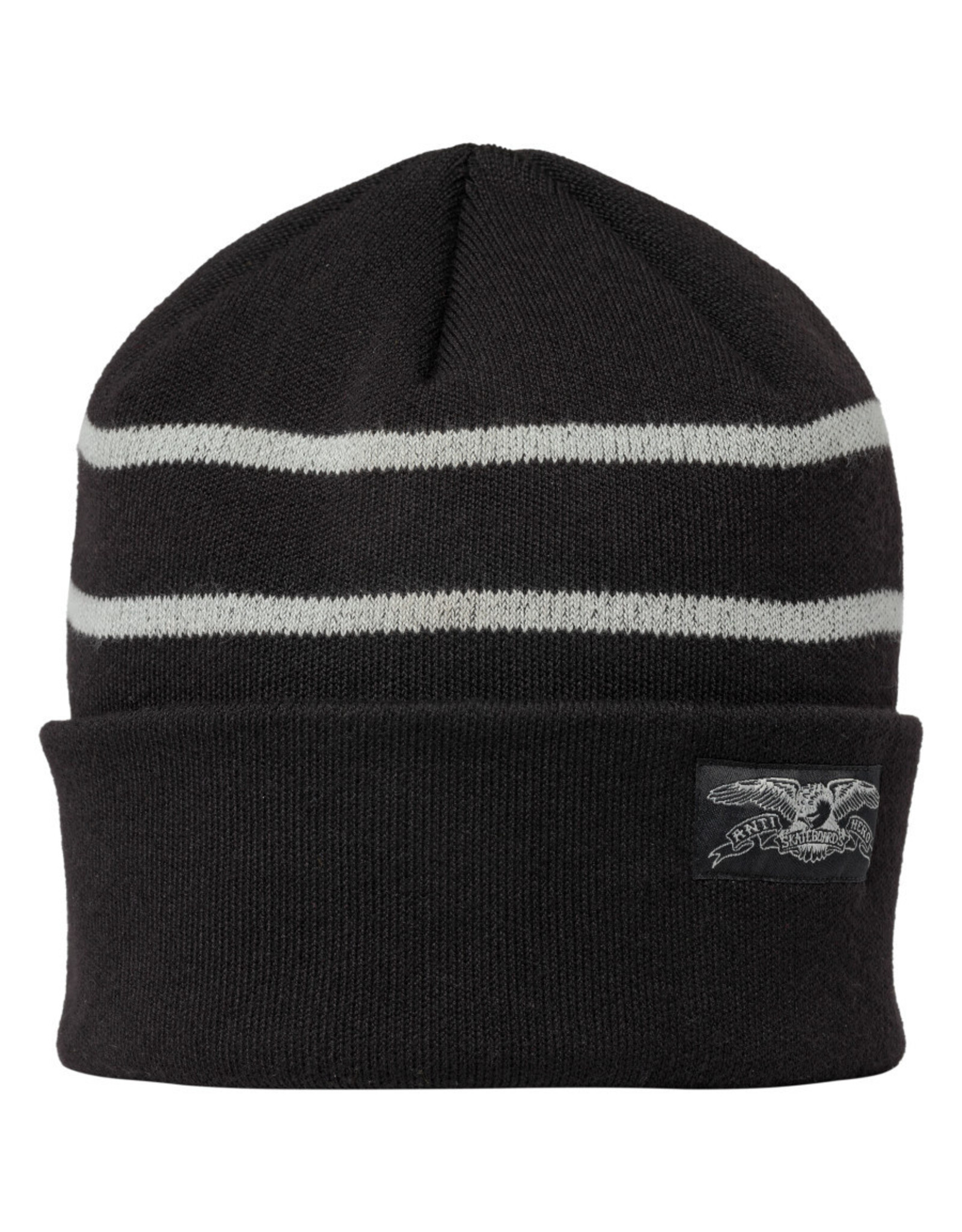 Anti Hero Anti Hero Beanie Stock Eagle Label Stripe Cuff (Black/Grey)