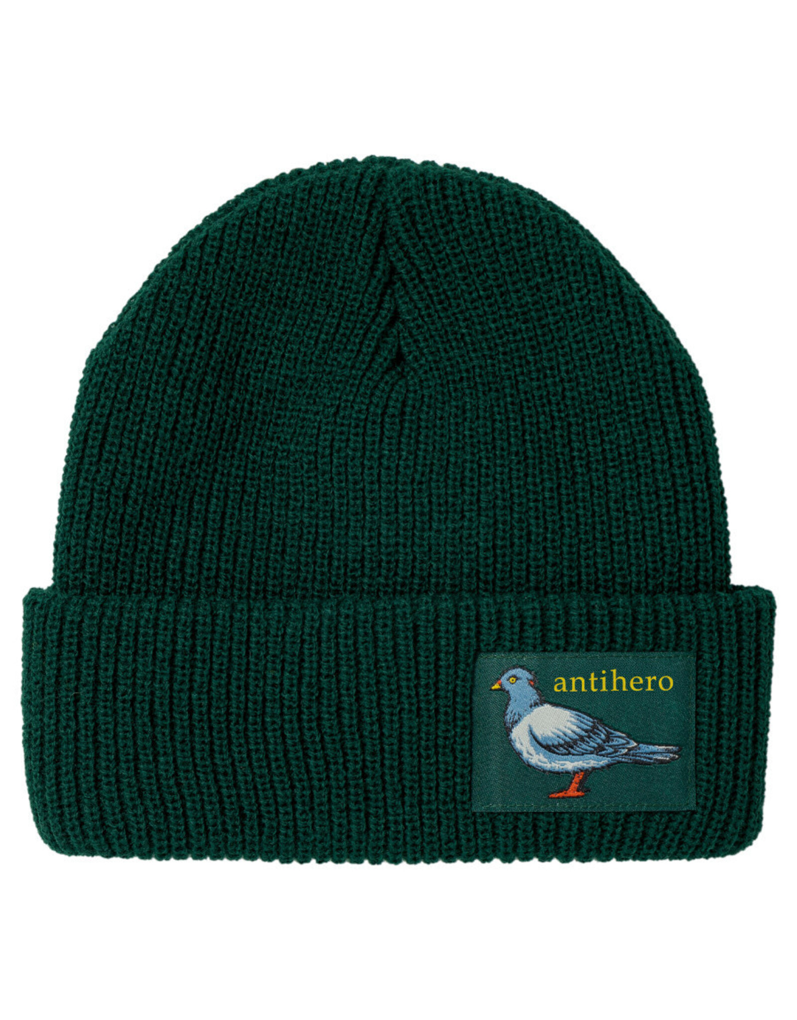 Anti Hero Anti Hero Beanie Lil Pigeon Label Cuff (Green/Yellow)