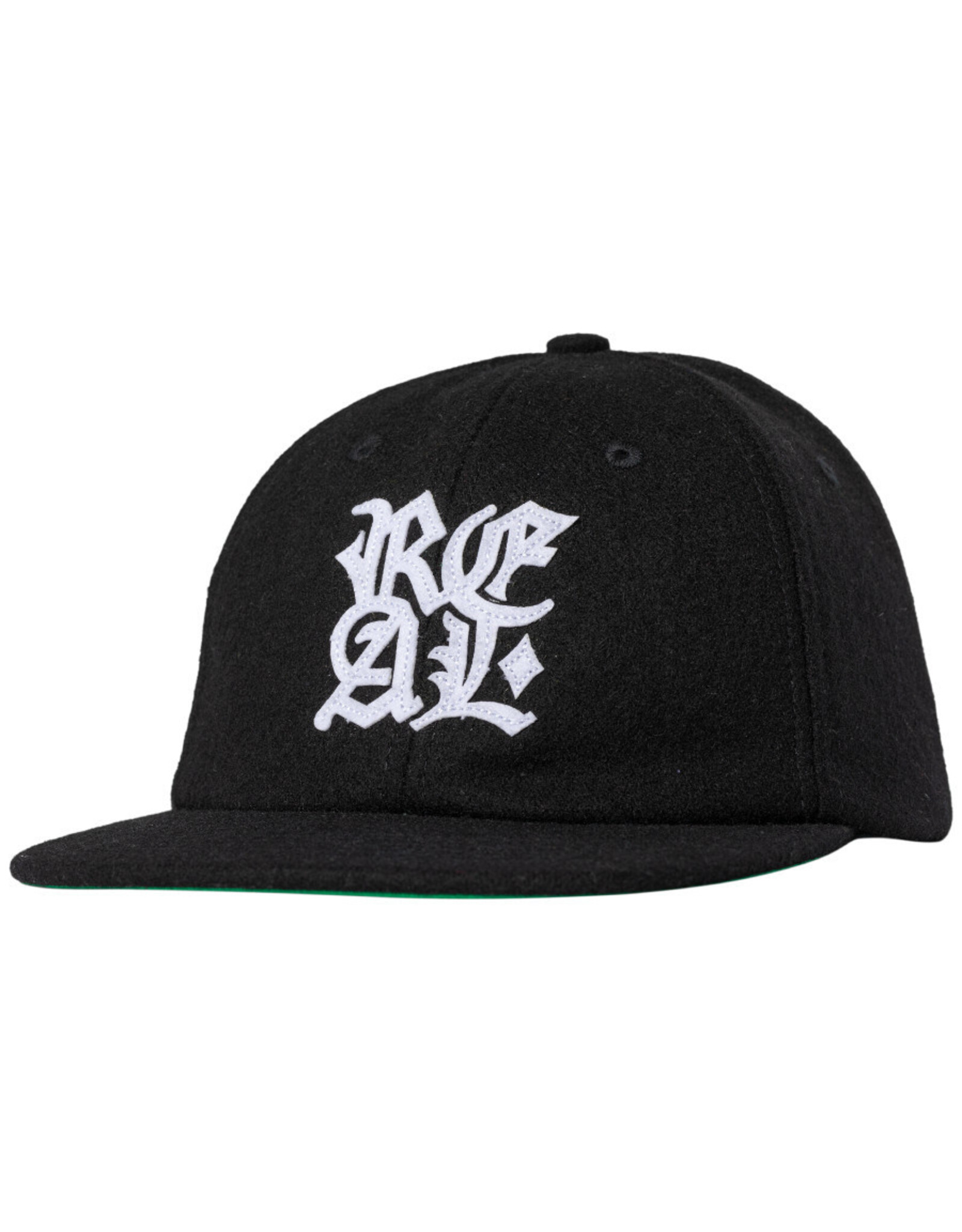 Real Real Hat Stacked Snapback (Black)