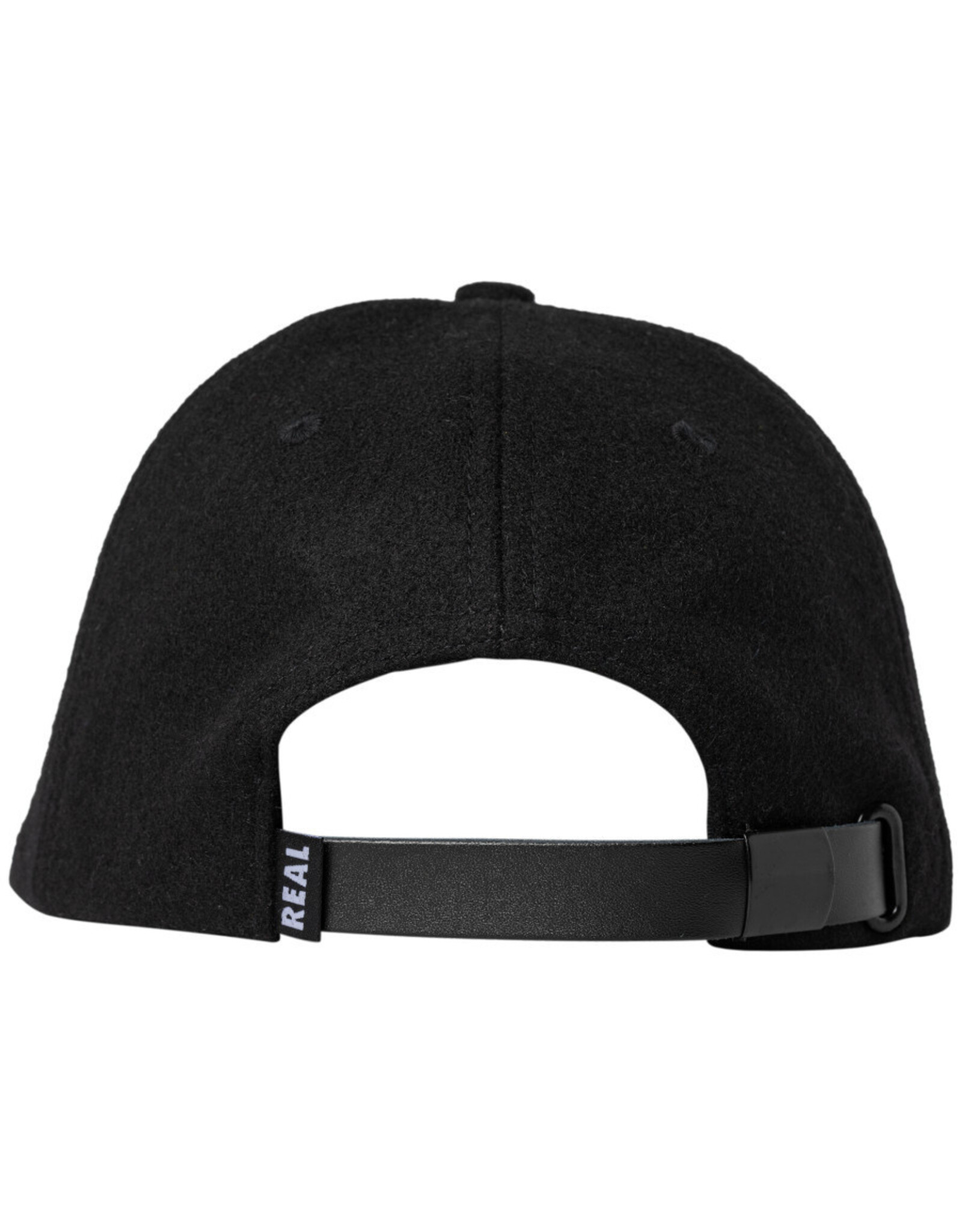 Real Real Hat Stacked Snapback (Black)