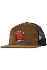 Spitfire Spitfire Hat Lil Bighead Fill Corduroy Trucker Snapback (Brown/Black)