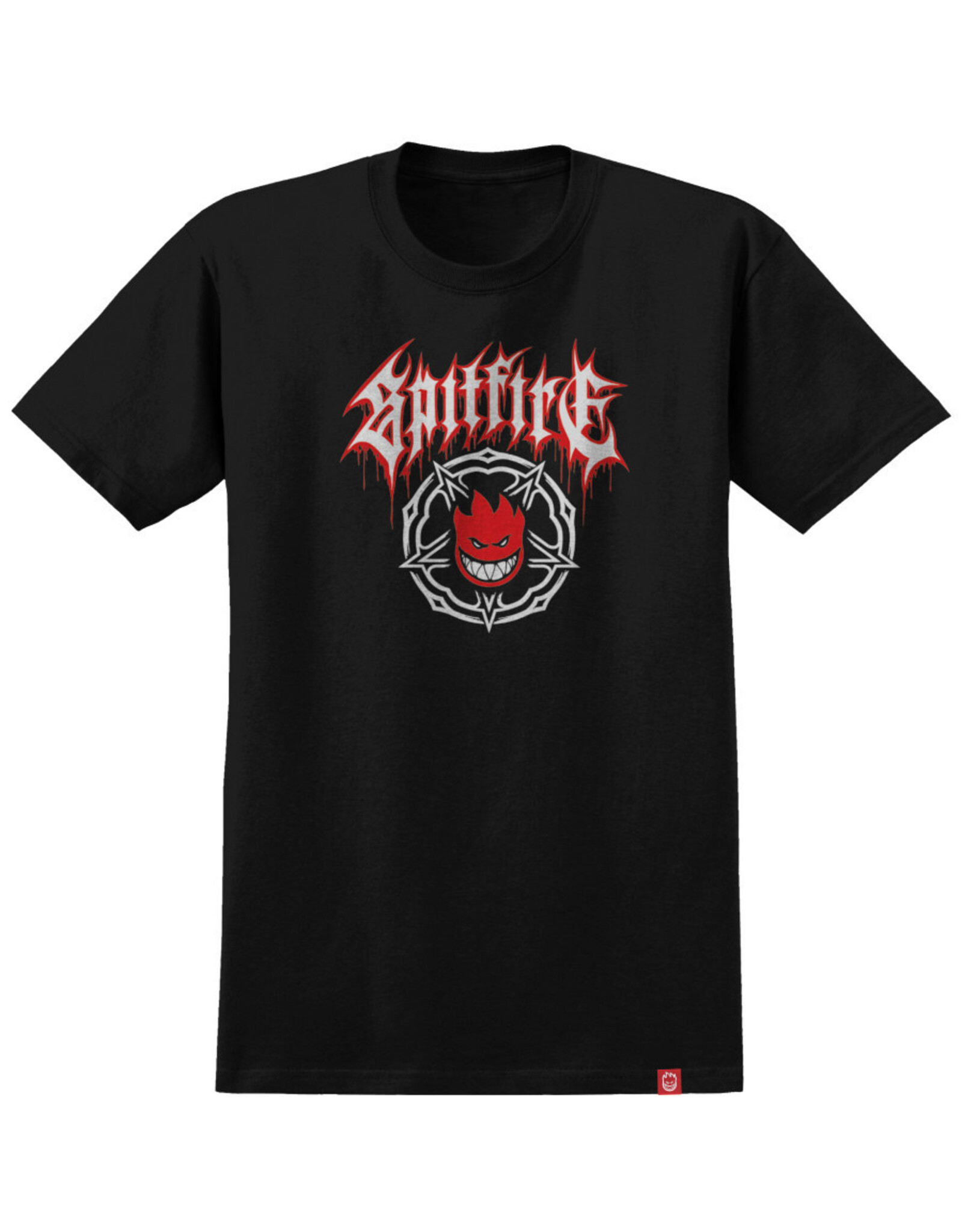 Spitfire Spitfire Tee Pentagram Drip S/S (Black/Red)