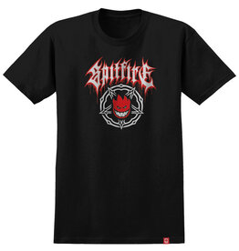 Spitfire Spitfire Tee Pentagram Drip S/S (Black/Red)