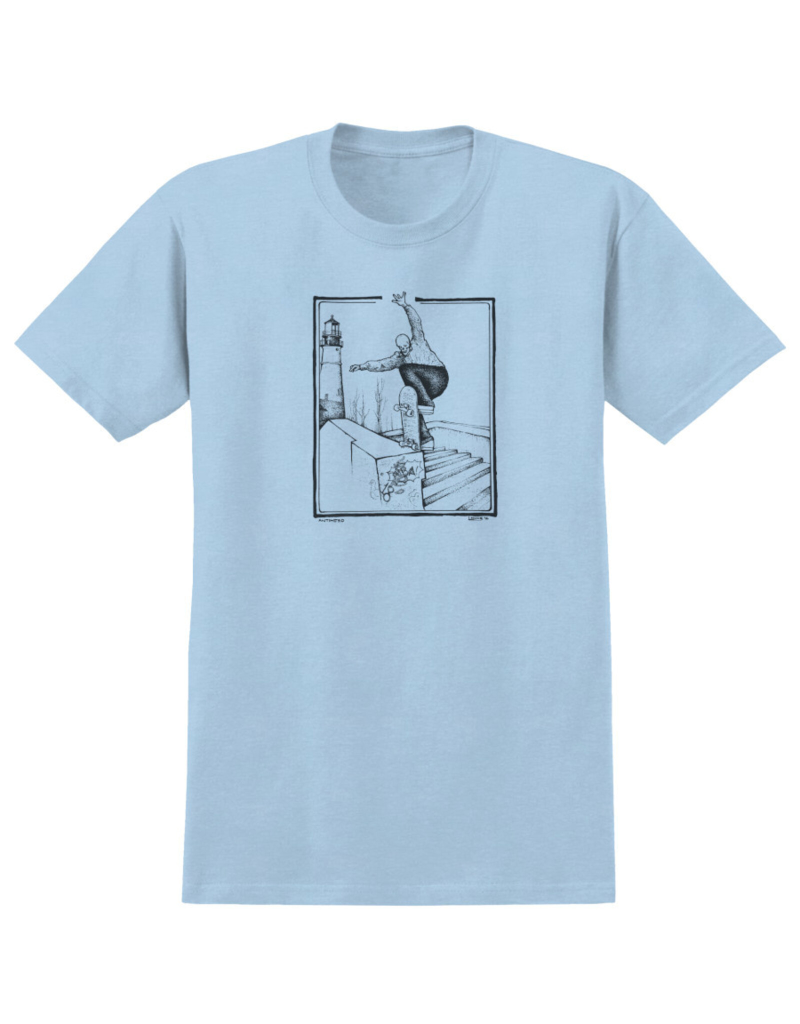 Anti Hero Anti Hero Tee BA Lance Ringspun S/S (Heather Light Blue)