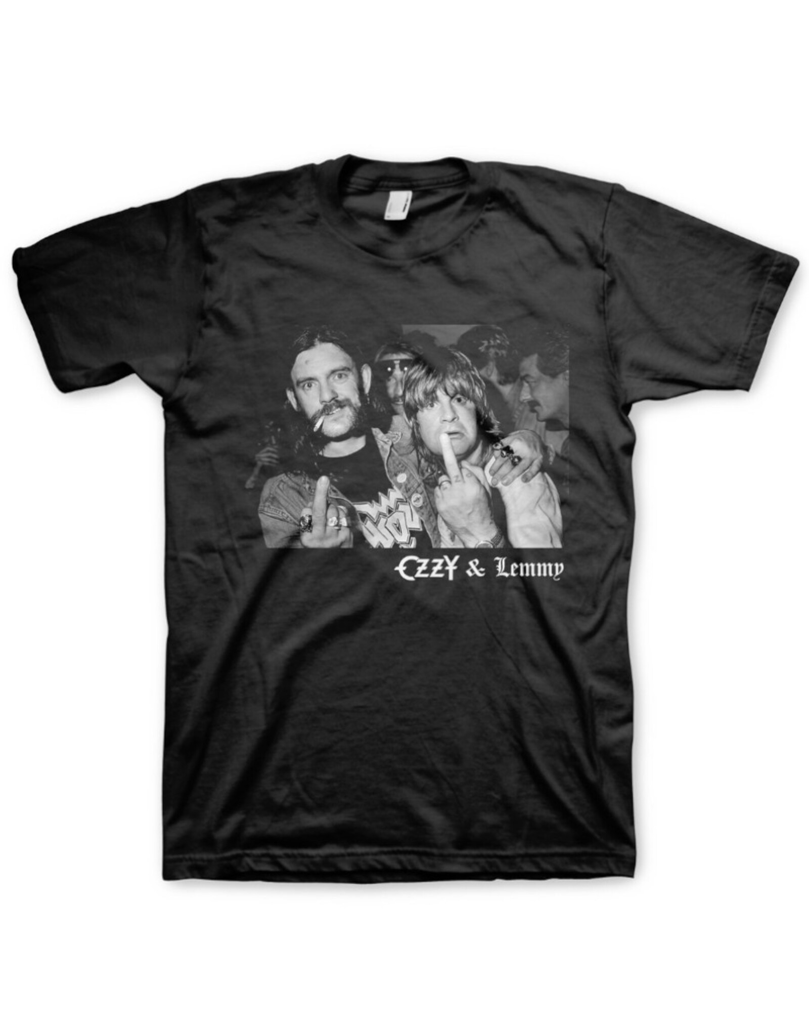 Star 500 Concert Series On Hollywood Tee Ozzy And Lemmy Finger Logo S/S (Black)
