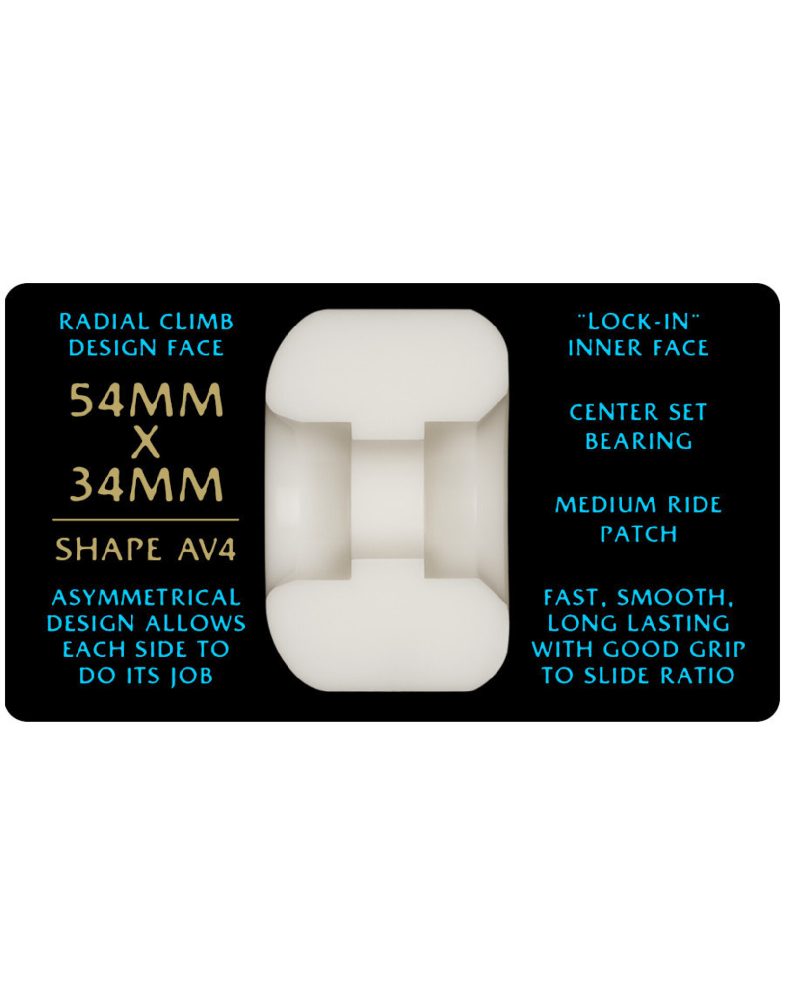 Powell Peralta Powell Peralta Wheels AV4 Dragon Formula Blue Nano Rat (54X34mm/97a)