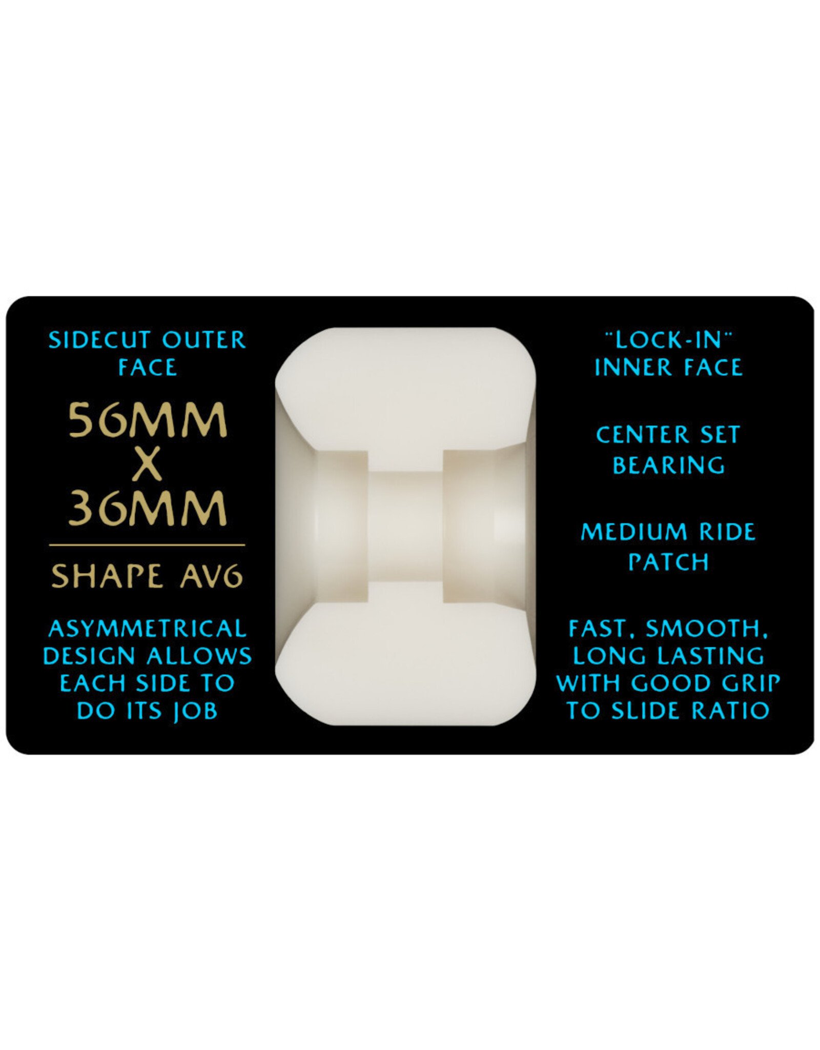 Powell Peralta Powell Peralta Wheels AV6 Dragon Formula Blue Nano Rat (56X36mm/97a)