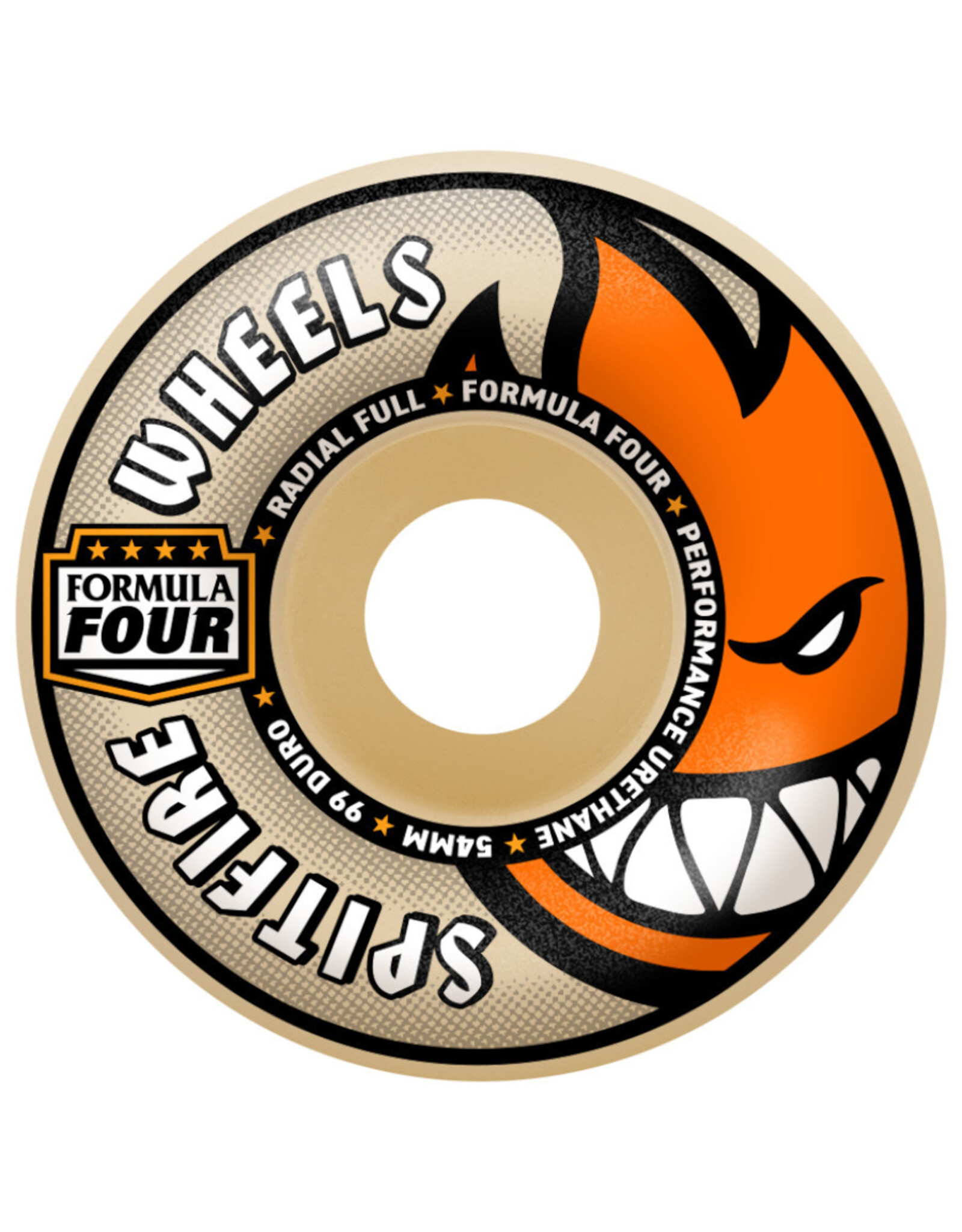 Spitfire Spitfire Wheels Formula Four Radial Full White (60mm/99d)