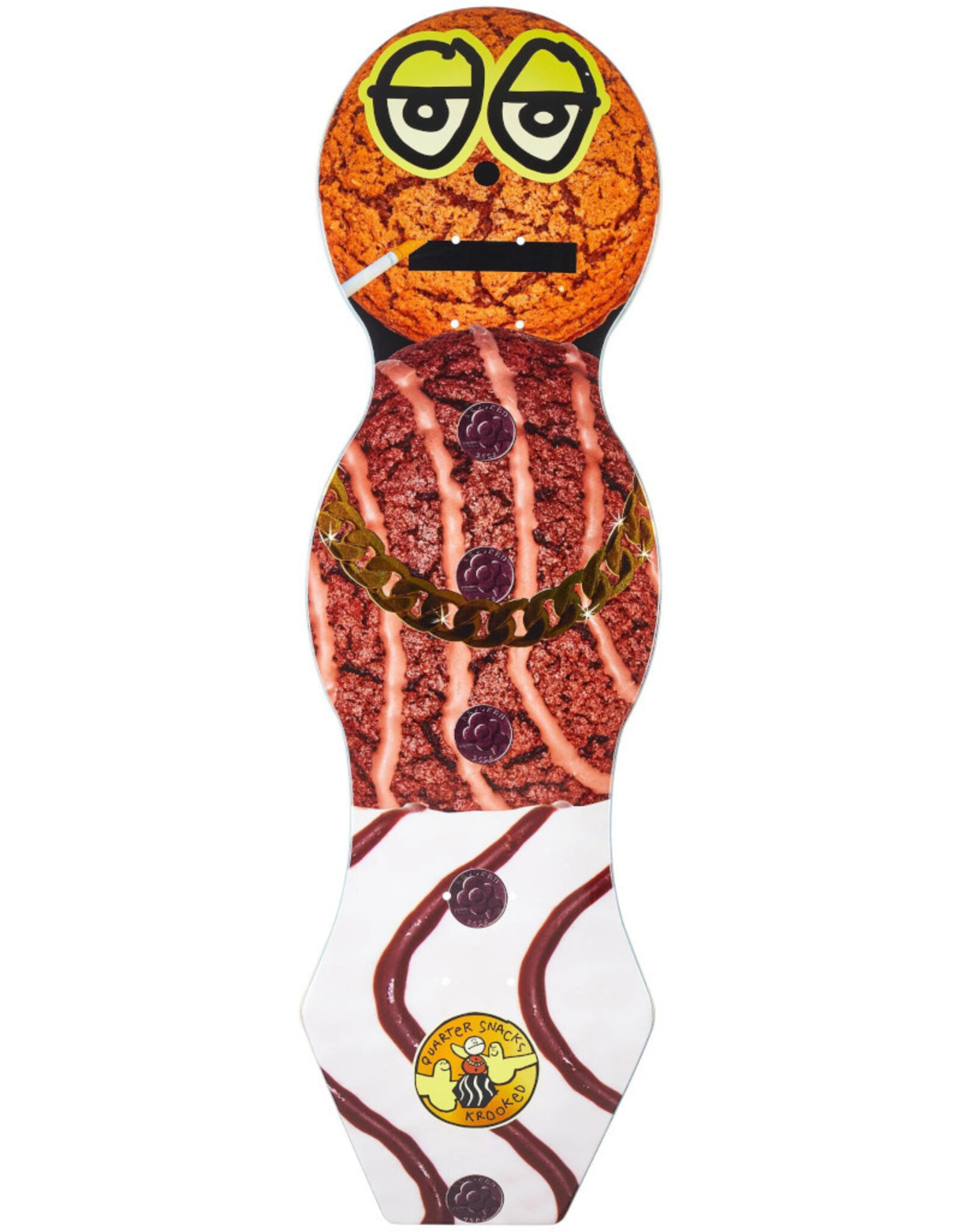 Krooked Krooked Deck X Quartersnacks Snackman Cruiser (9.0)