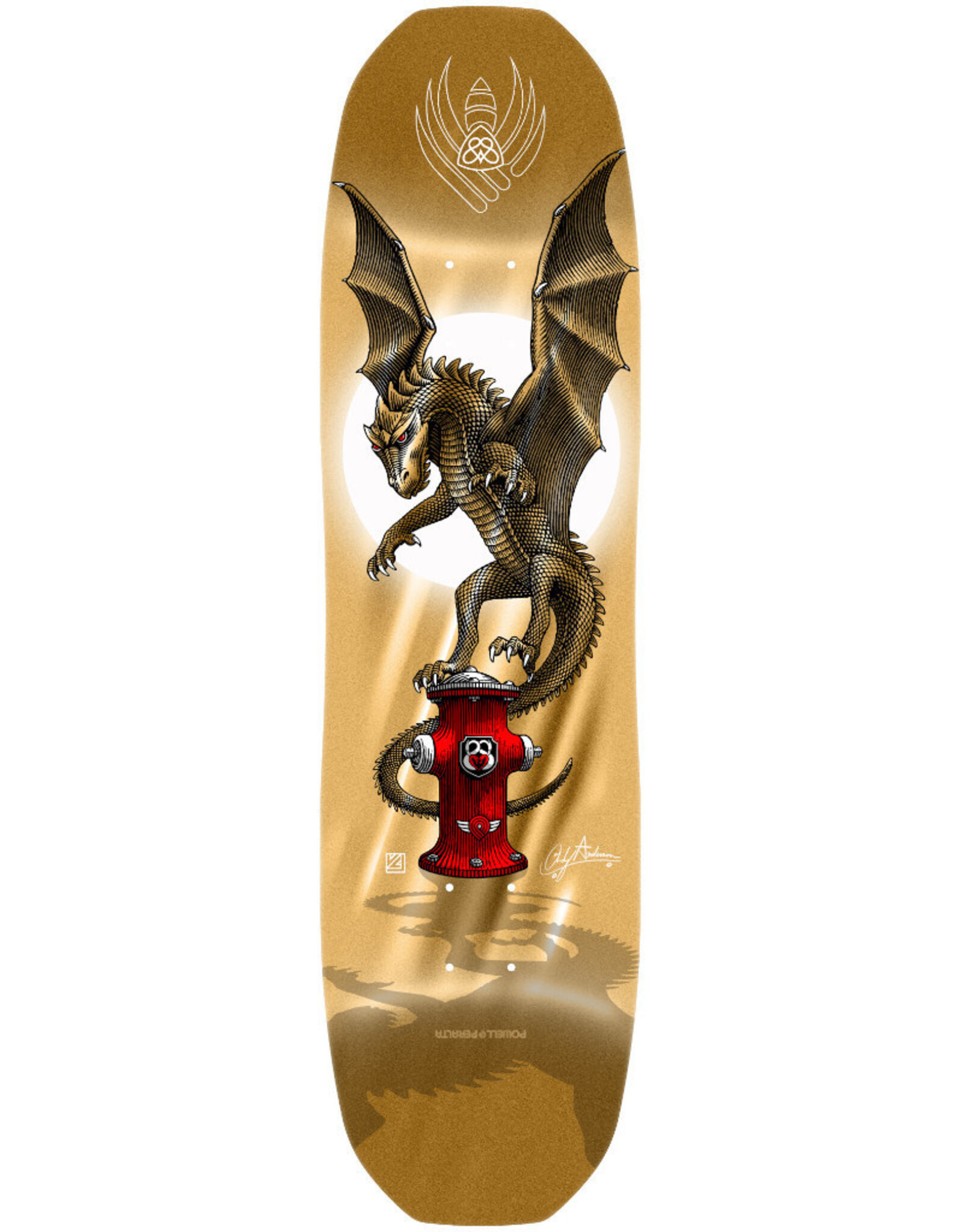 Powell Peralta Powell Peralta Deck Pro Flight Andy Anderson Hydrant Gold Foil (8.4)