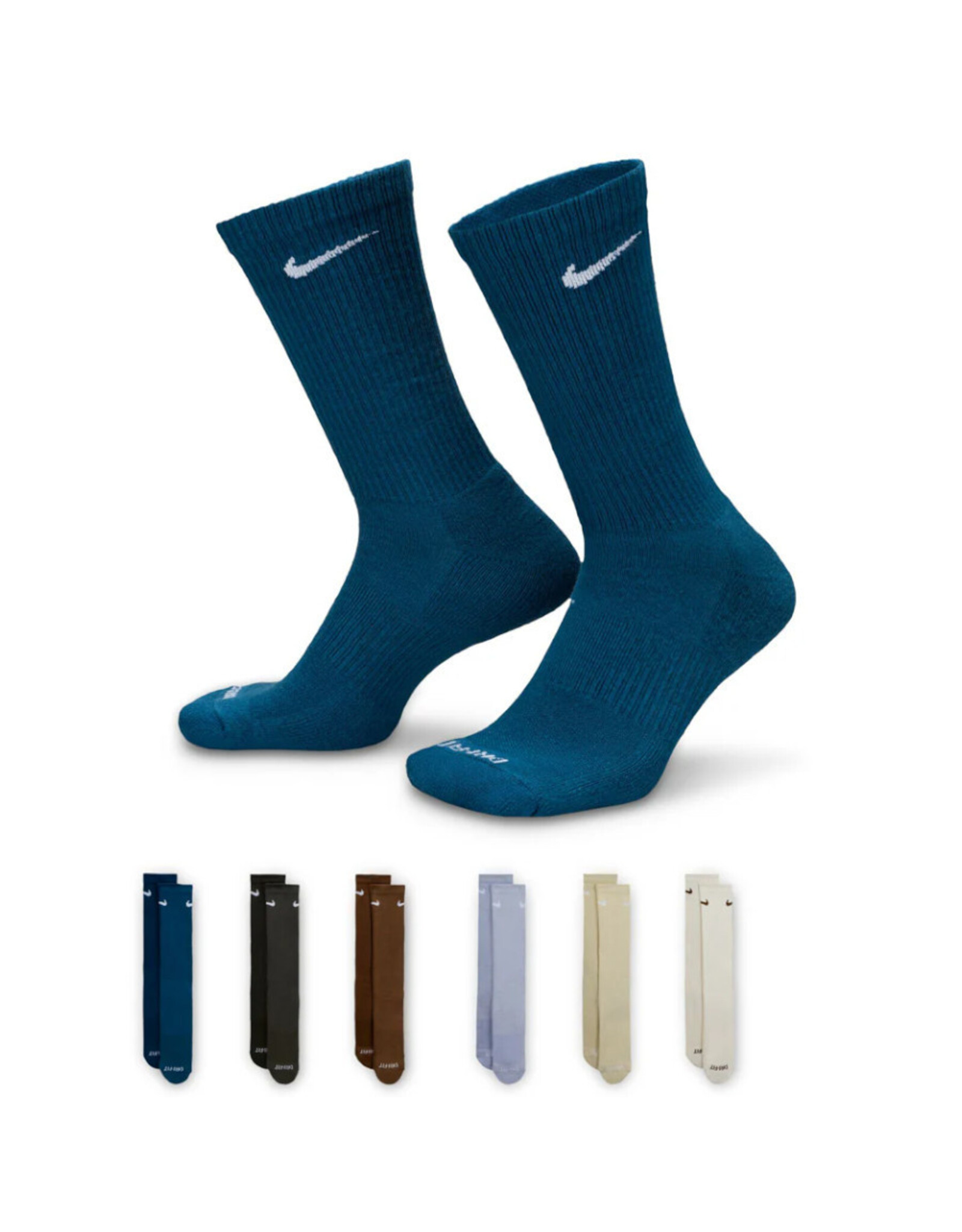 Nike SB Nike Socks Everyday Plus Cushioned Training Crew Winter 25 Large (6-Pack)