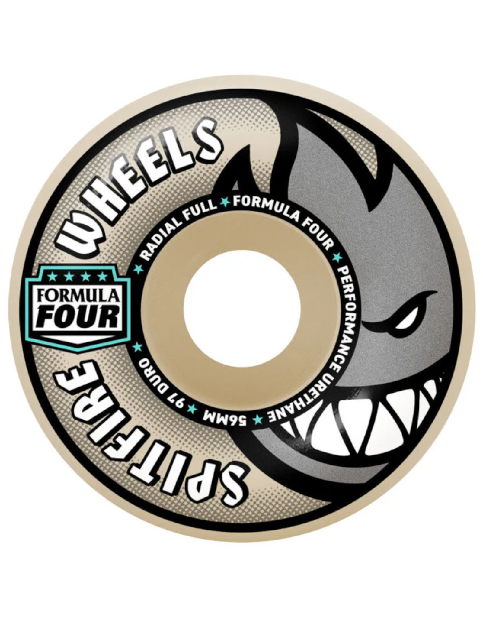 Spitfire Spitfire Wheels Formula Four Radial Full White (58mm/97d)