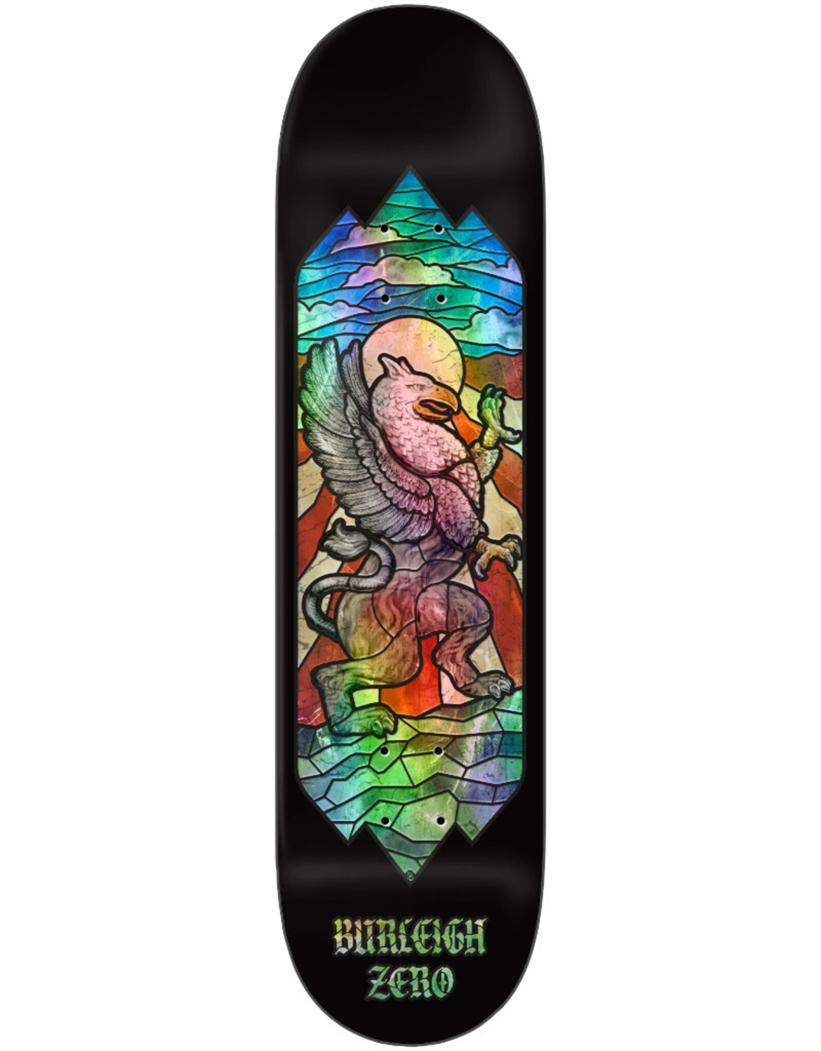 Zero Skateboards Zero Deck Brandon Burleigh Stained Glass Griffin (8.5)