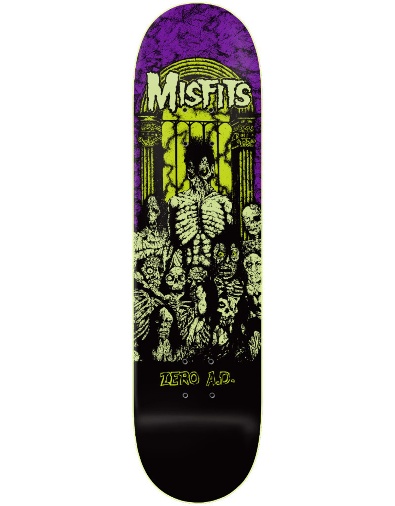 Zero Skateboards Zero Deck Team X Misfits Zero A.D. Glow (8.5)
