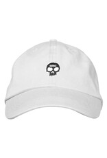 Zero Skateboards Zero Hat Single Skull Dad Strapback (White)