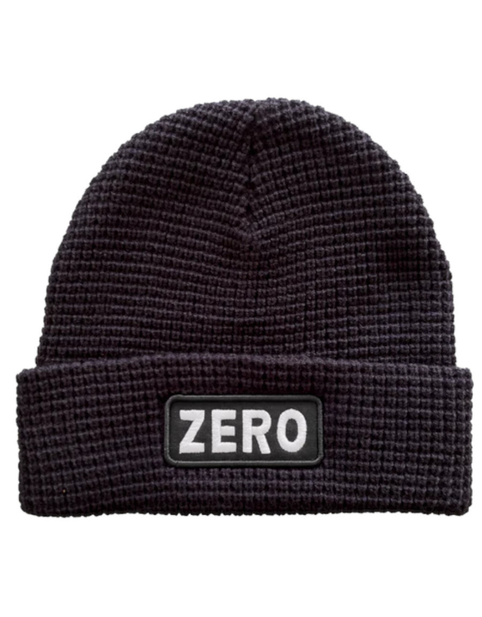 Zero Skateboards Zero Beanie Army Patch Waffle Cuff (Black)