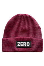 Zero Skateboards Zero Beanie Army Patch Waffle Cuff (Burgundy)