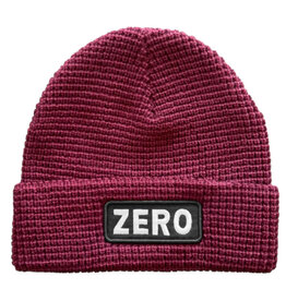 Zero Skateboards Zero Beanie Army Patch Waffle Cuff (Burgundy)