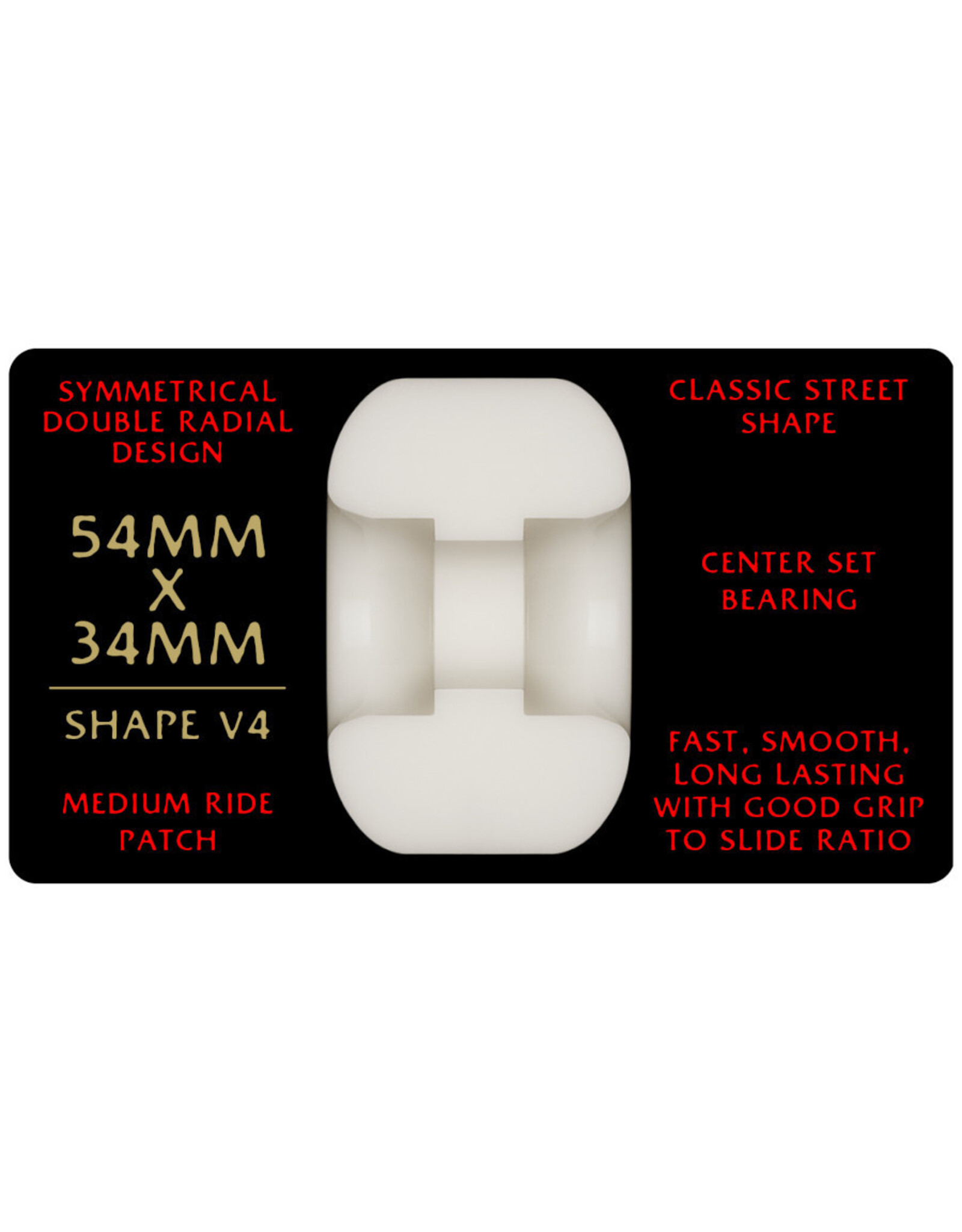 Powell Peralta Powell Peralta Wheels V4 Dragon Formula Red (54X34mm/93a)