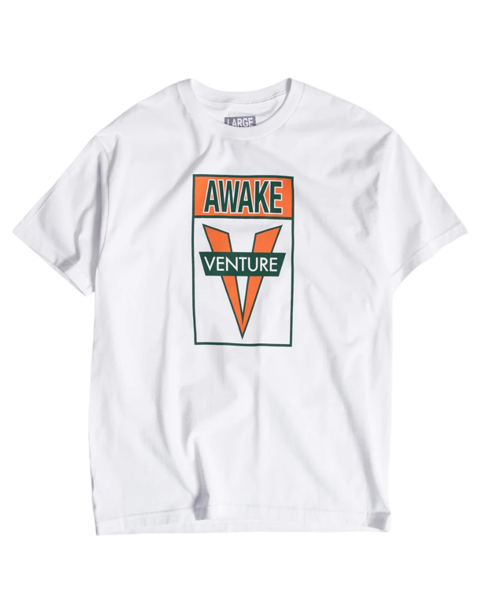 Venture Trucks Venture Tee Awake S/S (White/Green/Orange)