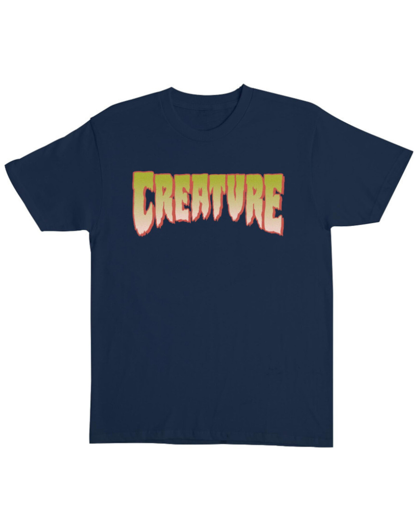 Creature Creature Tee Logo Heavyweight S/S (Navy/Pale Green)